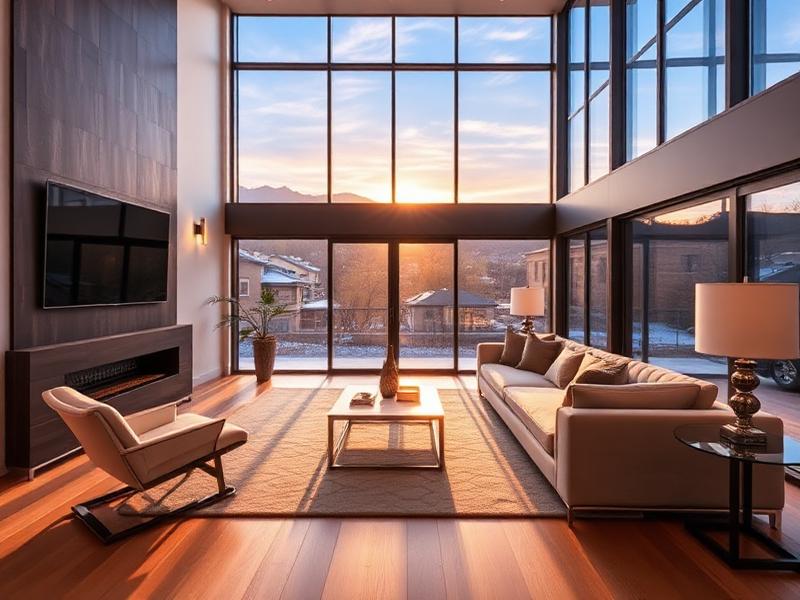 Modern luxury home exterior in Cherry Creek Denver featuring contemporary architecture and landscaping